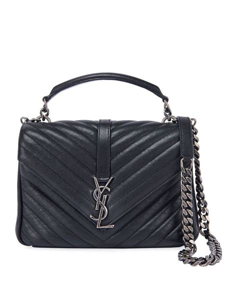 ysl college bag medium|YSL silver hardware bag.